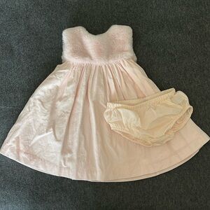 Janie and Jack Mixed Materials Baby Dress
